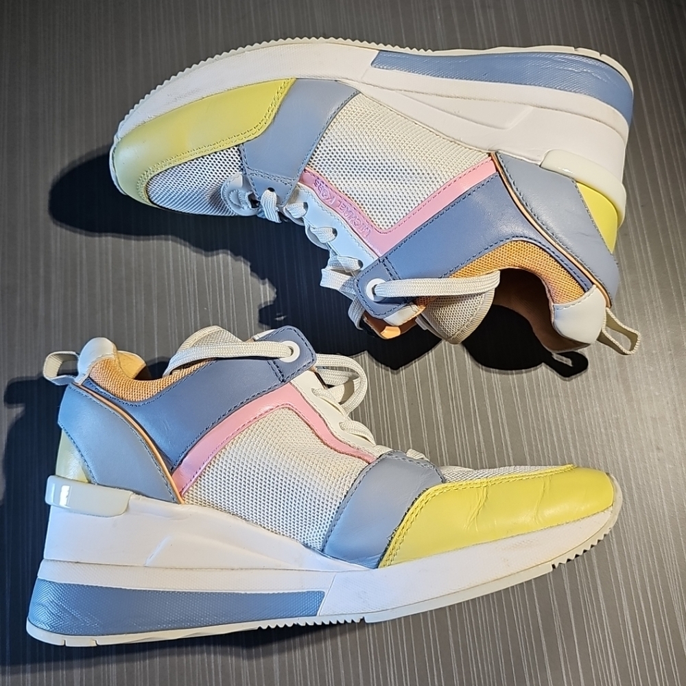 Michael Kors Georgie Trainer Sneakers Multi Color Sz 6M Limited Edition Rare EUC - Picture 8 of 10